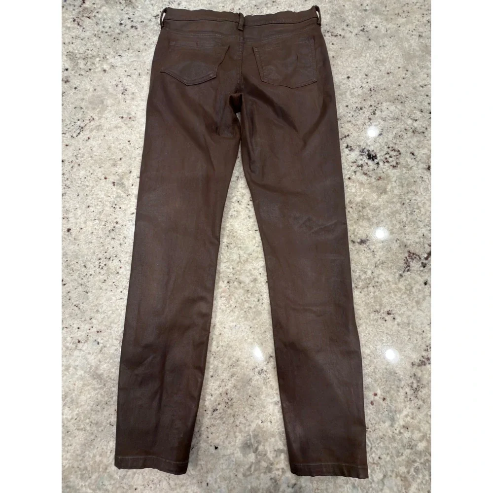 Banana Republic Brown‎ Coated Skinny Pants Size 28